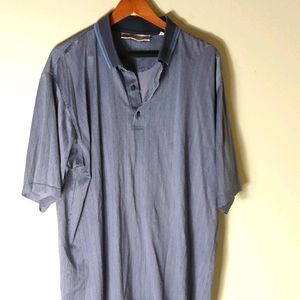 Slazenger Slate Blue Gray Golf Shirt XL